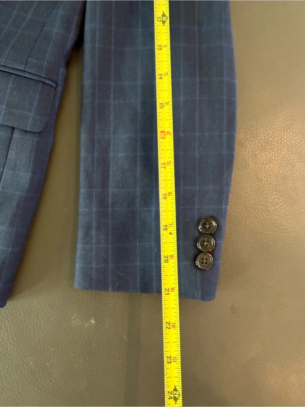 Ralph Lauren Black Label Boys Teens 14R Blue Plaid Blazer Sports Coat